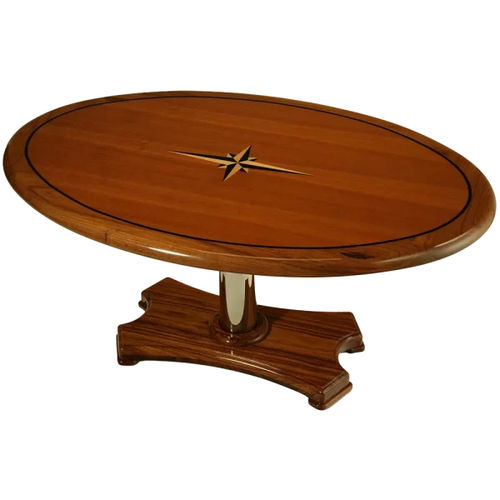Tisch für Boot - MCC-001_MTBL - Pompanette - für Yacht / Teakholz / Edelstahl