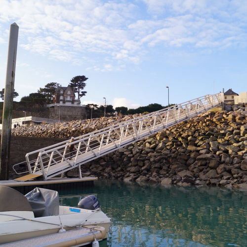 Gangway für Steg - Poralu Marine - mit Geländer