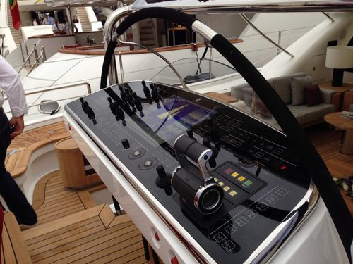 Bedienfeld für Yacht - Glass  - Radio Zeeland DMP - für Strahlruder / für Motoren / mit Steuerhebel