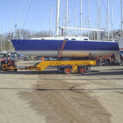 Anhänger für Materialumschlag - CT40 - ROODBERG - für Boot / für Werft / 2-Achsen