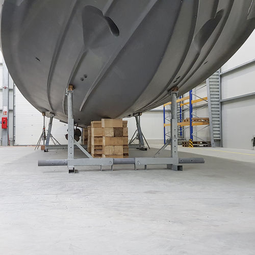 Motorboot-Bootsgestell - Fix - ROODBERG - stationär / transportierbar / galvanisiertem Stahl