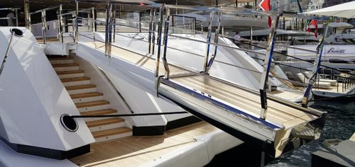 Gangway für Yacht - MAXXY - Sanguineti Chiavari produzione articoli nautici s. - Teleskop / manuell / ferngesteuert
