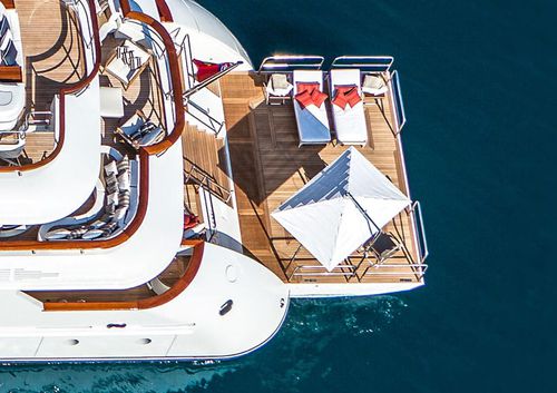Hubplattform - Sanguineti Chiavari produzione articoli nautici s. - für Yacht / Beiboot / mit Badeleiter