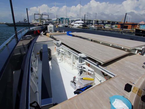 Deckluke für Yacht - Sanguineti Chiavari produzione articoli nautici s. - rechteckig / öffnend