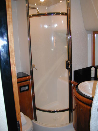 Tür für Yacht - Trend Marine Products - Schiebe / gebogen / Aluminium