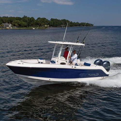 Außenborder-Konsolenboot - R242 - Robalo - zweimotorig / mit Mittelkonsole / Sportfischer