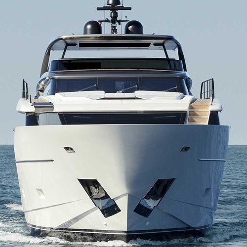 Superyacht für Kreuzfahrten - SL102 Asymmetric - Cantieri Navali San Lorenzo - klassisch / Flybridge / 4 Kabinen