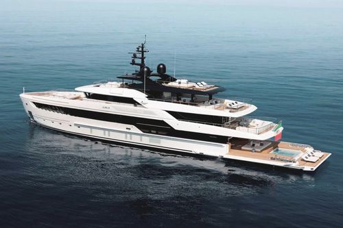 Megayacht für Kreuzfahrten - 50 - Cantieri Navali San Lorenzo - Raised Pilothouse / Stahl / mit Pool