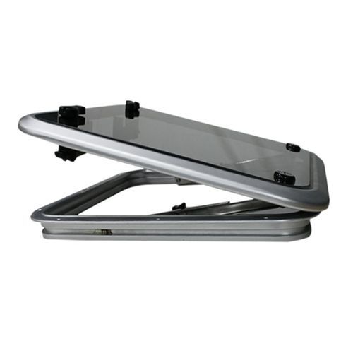 Deckluke für Boot - 01733 series - Eval - quadratisch / öffnend / mit zwei Außengriffen