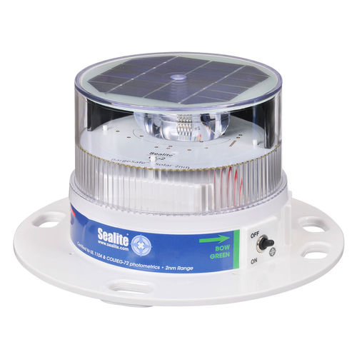 Navigationsleuchte für Boot -  BargeSafe - Sealite - LED / weiß / Solar