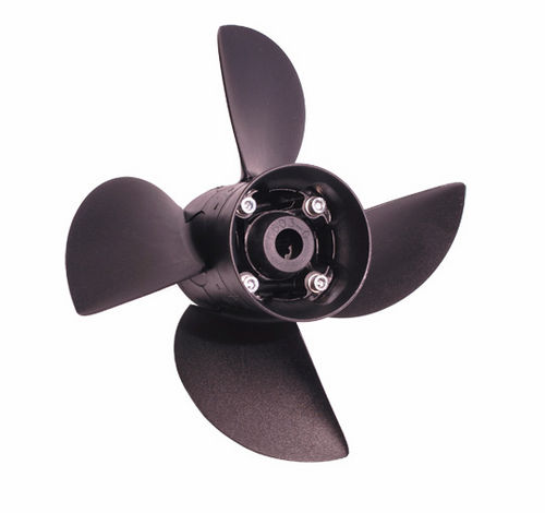 Qualoramall RC Bootspropeller 4-Blatt - 55mm Metall Propeller Mit 4mm Schaftloch