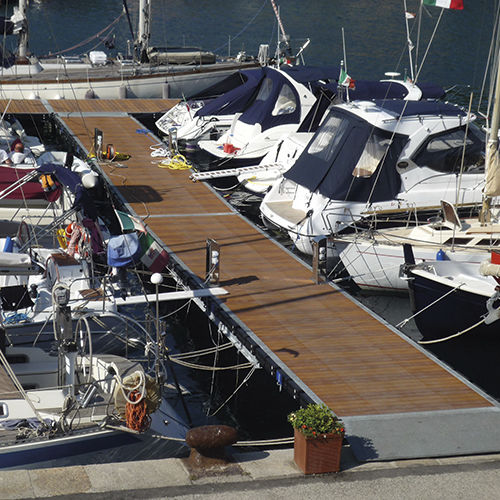 Schwimmponton - MIDDLE  - Martini Alfredo - Anker / für Yachthafen / für Boot