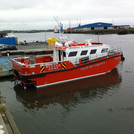 Serviceboot für Windpark - ALN 119 ‘Pura Vida’ - Alnmaritec - Katamaran
