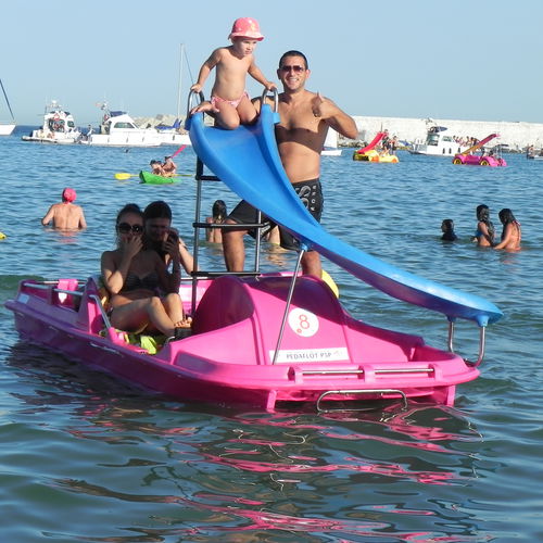Tretboot / 4 Plätze - P5P - AVENTURAS AQUATICAS - LA NORIA - mit Rutschbahn
