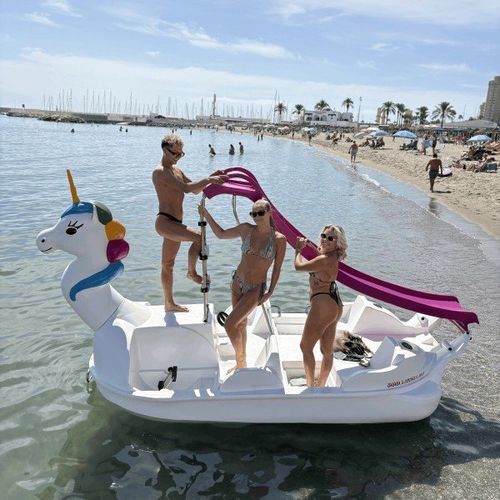 Tretboot / 4 Plätze - Gran Unicornio Beach - AVENTURAS AQUATICAS - LA NORIA - Metall / Aluminium / Edelstahl