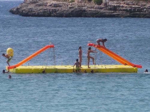 Schwimmende Plattform - ISLAS - AVENTURAS AQUATICAS - LA NORIA - für Wassersportzentrum / Modulare