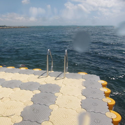 Stationäre Plattform - PLATEFORME DE BAIGNADE - MARINEFLOOR EUROPE - schwimmend / zum Baden / Multifunktion