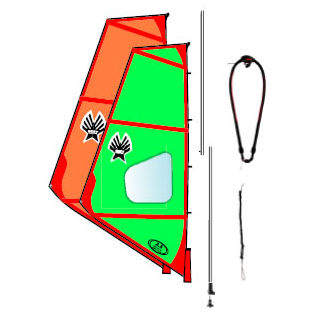 Takelage komplett / zum Windsurfen - 2 Ages 9-11  - Ezzy Sails 2 - für Kinder