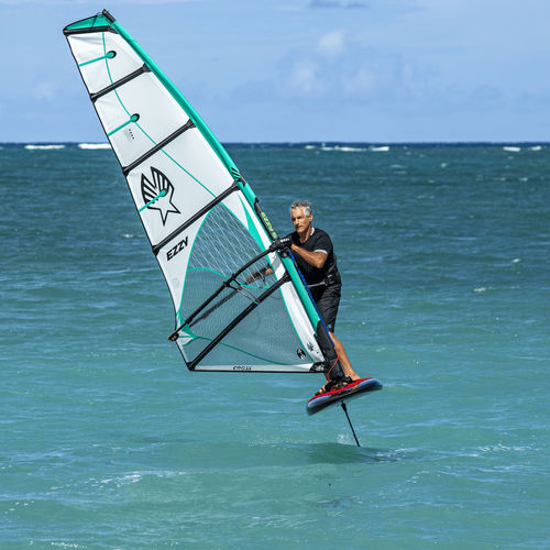Windsurf-Segel / Wave - Cross - Ezzy Sails 2 - Freeride / Geschwindigkeit / 4 Segellatten