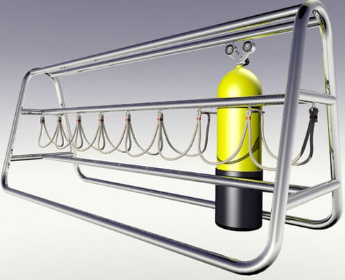 Gestell für Tauchflaschen - 93-PRO-2  - INOX MARINE INNOVATION