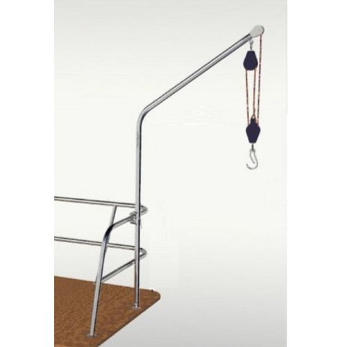 Davit für Segelboot - 32-MAT-01 - INOX MARINE INNOVATION - manuell / schwenkbar