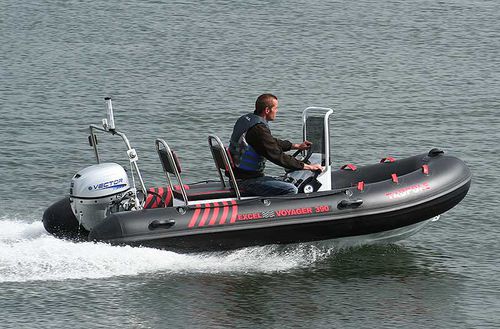 Außenborder-Schlauchboot - VOYAGER LITE SR390 - Excel Inflatables - halbstarr / mit Mittelkonsole / mit Jockey-Konsole