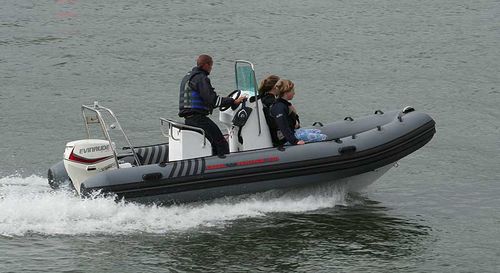 Außenborder-Schlauchboot - VOYAGER SR470 - Excel Inflatables - halbstarr / mit Mittelkonsole / Sport