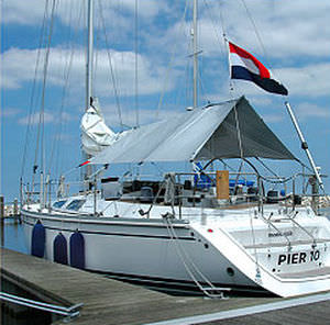 Sonnensegel für Segelboot - BP101 / BP111 / BP121 / BP102 / BP112 / BP122 - Blue Performance - für Ruderhaus
