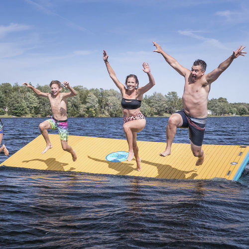 Plattform zum Baden - IDOCKFLOAT21U-BLWO-15/FT - Body Glove - schwimmend / aufblasbar / für Marineanwendungen