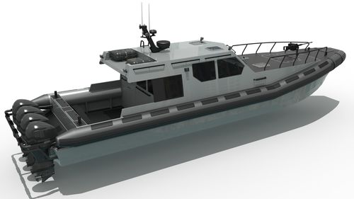 Patrouillenboot Berufsschiff - MRC1500 - Madera Ribs - Außenborder / Festrumpf-Schlauchboot