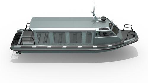 Crewboot - MRCD1250  SEMI CABIN - Madera Ribs - Innenborder / Diesel / Festrumpf-Schlauchboot