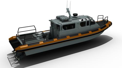 Crewboot-Berufsschiff - MRCD1250  - Madera Ribs - Innenborder / Diesel / Festrumpf-Schlauchboot