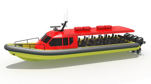 Crewboot-Berufsschiff - MR-1500 SEMI CABIN - Madera Ribs - Außenborder / Festrumpf-Schlauchboot