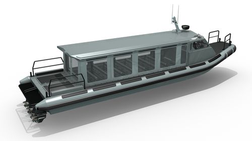Crewboot-Berufsschiff - MR-1500 SEMI CABIN - Madera Ribs - Innenborder / Diesel / Festrumpf-Schlauchboot