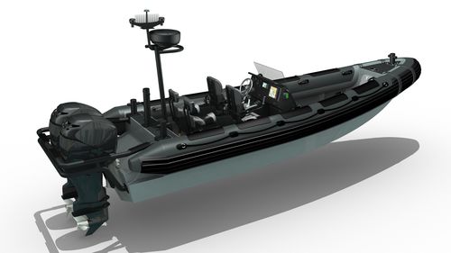 Patrouillenboot Berufsschiff - MR-800 - Madera Ribs - Außenborder / Festrumpf-Schlauchboot