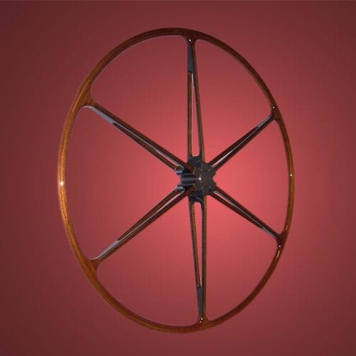 Steuerrad für Segelboot - ELEGANCE - TCE-Engineering - Carbon / Teakholz