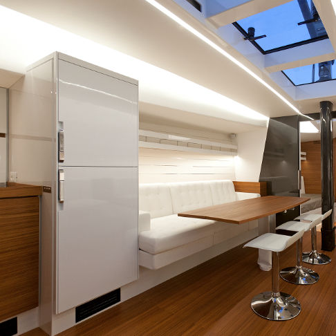 Kombinierter Kühl- und Gefrierschrank für Yacht - MILIUS  - Frigonautica - Einbau / Frontlader