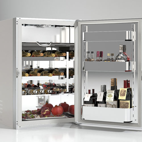 Kombinierter Kühl- und Gefrierschrank für Boot - FR160AC - Frigonautica - für Yacht / Einbau / Frontlader