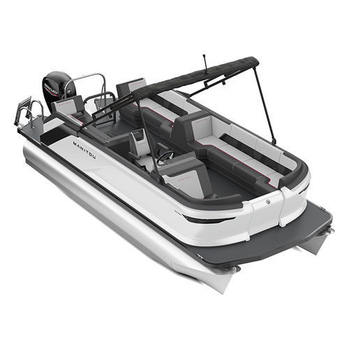 Außenborder-Pontonboot - 22 MAX - Manitou Pontoon Boats - tri-tube / Open / mit Seitenkonsole