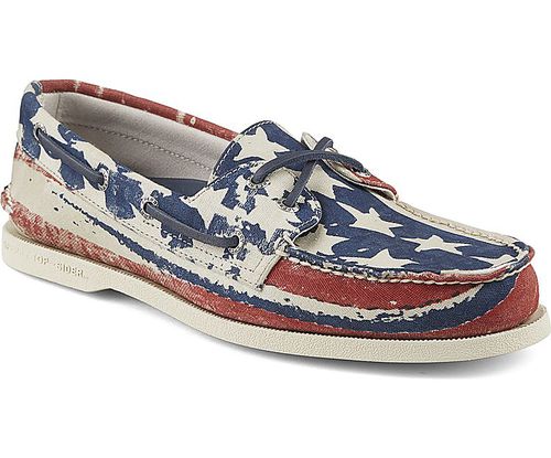 Deckschuh - AUTHENTIC ORIGINAL STARS AND STRIPES  - Sperry Top Sider - für Männer / Leder