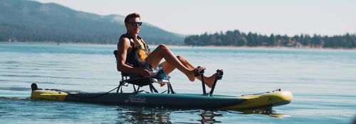 Sit-on-Top-Kajak - MIRAGE ITREK 11 - Hobie Kayak - aufblasbar / Freizeit / Meer