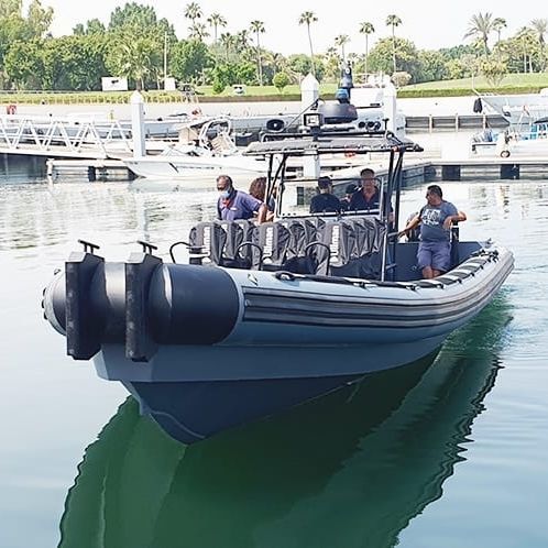 Patrouillenboot Berufsschiff - 11 M Full Tube - ASIS BOATS - Außenborder / Aluminium / halbstarr
