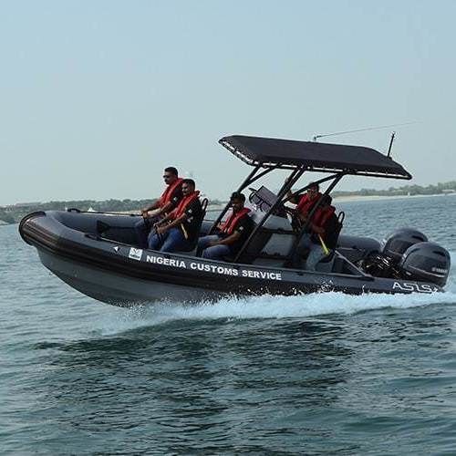 Patrouillenboot Berufsschiff - 9.5 M - ASIS BOATS - Außenborder / Aluminium / Festrumpf-Schlauchboot