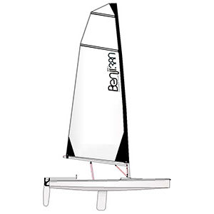 Einhandjolle - Benji 380 XC2 - Gehull centreboards - Skiff / Regatta / Freizeit