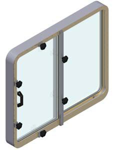 Fenster für Schiffe - SLIH/SLIV - Bohamet - gleitend / rechteckig