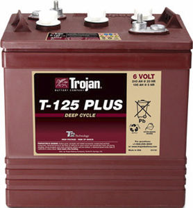 Batterie für Marineanwendungen - T-125 PLUS - Trojan Battery Company - 6 V / Blei / zyklenfest