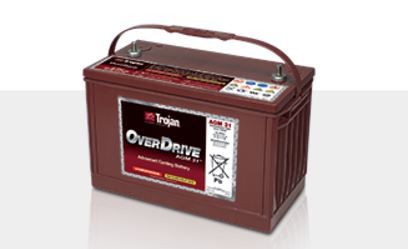 Batterie für Marineanwendungen - OverDrive™ AGM 31 - Trojan Battery Company - 12 V / Blei-Säure / Blei