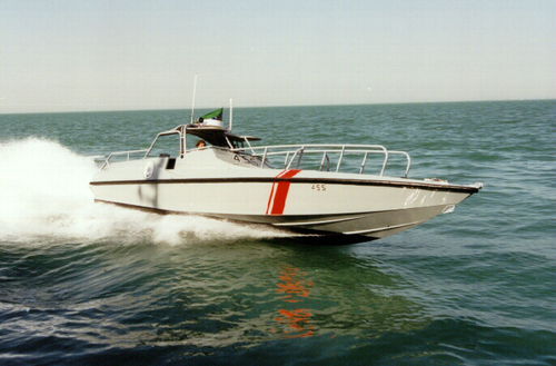 Patrouillenboot Berufsschiff - Cougar Enforcer 40 - Griffon Hoverwork - Inboard-Hydrojet / Diesel