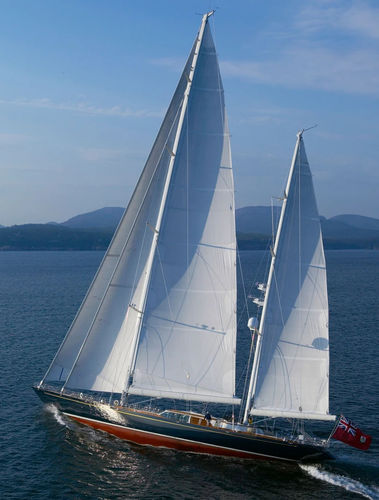 Segel-Superyacht / für Kreuzfahrten - ASOLARE - Hodgdon Yachts - traditionell / mit offenem Heck / Ketch