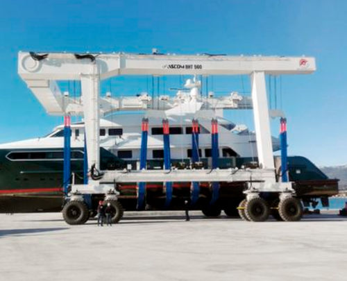 Ferngesteuerter Travellift - BHT 1100 - ABI TRAILERS - für Schwerlasten / U-förmig / Vierradantrieb